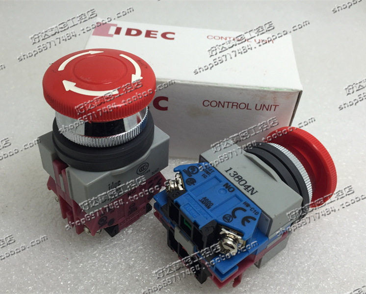 和泉IDEC 开孔25 急停按钮急停开关 AVS311NR 现货