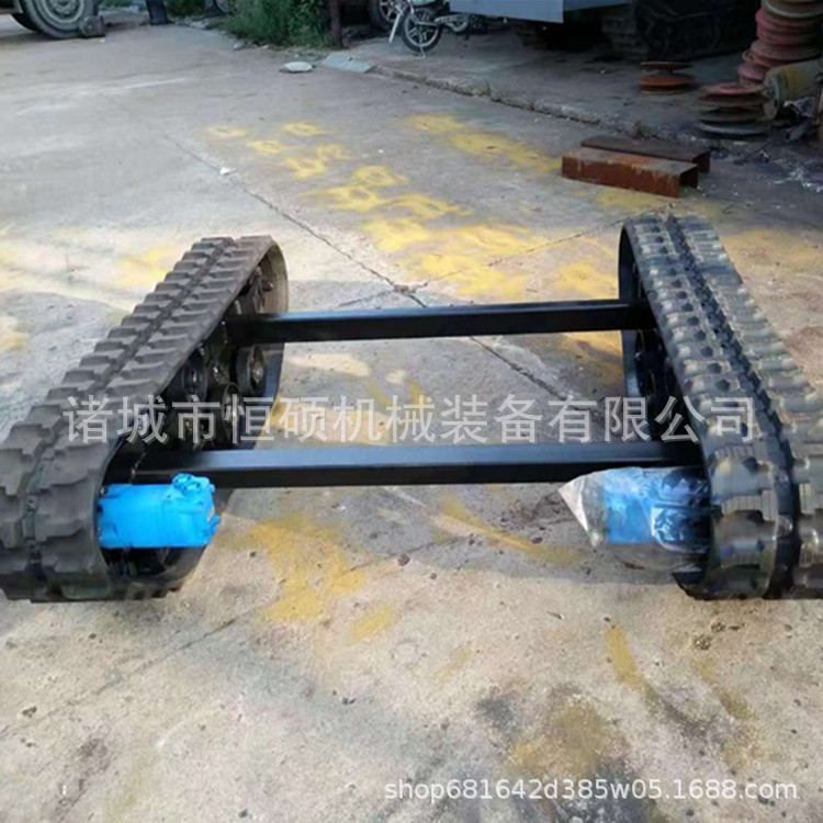 恒硕橡胶履带底盘 液压履带缓冲式底盘 电动遥控履带机器人底盘