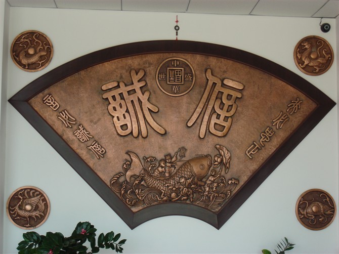 纯手工制作锻铜浮雕壁挂件 制造户外大型铸铜浮雕壁画 可批发