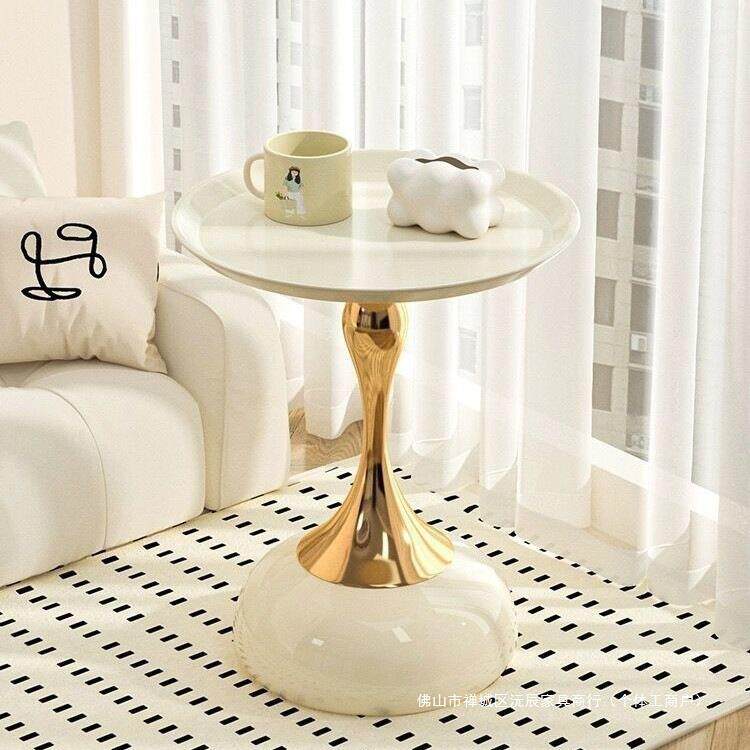 轻奢客厅沙发边几边柜高级感简约意式小茶几床头柜移动茶几小桌子