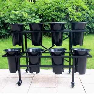 兰花架子兰草盆架花店鲜花展示架移动带轮承重花架