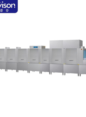 史蒂芬   SDF-DP-6800-PD 长龙式洗碗机 三缸双喷淋带双烘干 电力