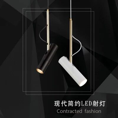 北欧后现代LED吸顶轨道射灯