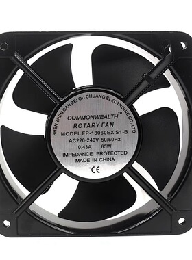 台湾三协 18060 FP-18060EX S1-B 220V 65W 18CM机柜电箱散热风机