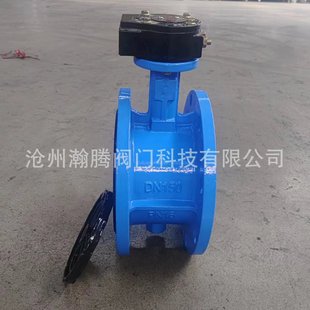 源头阀门厂家球墨铸铁蝶阀D341X 16Q软密封手柄涡轮法兰蝶阀