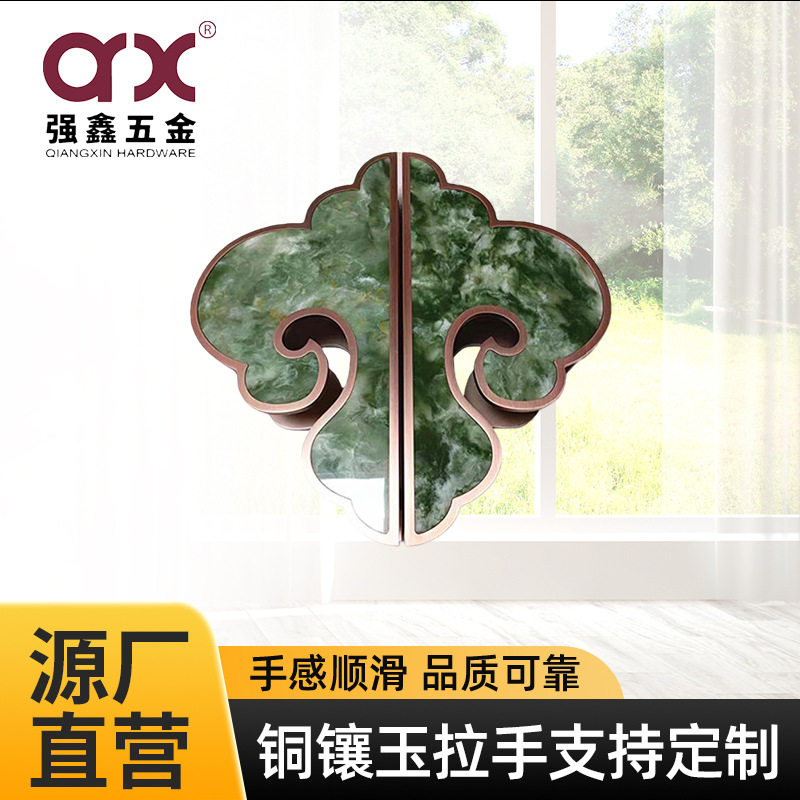 厂家直供红古铜青古铜黑色铝板大门拉手全铜门把手适配家居推拉门