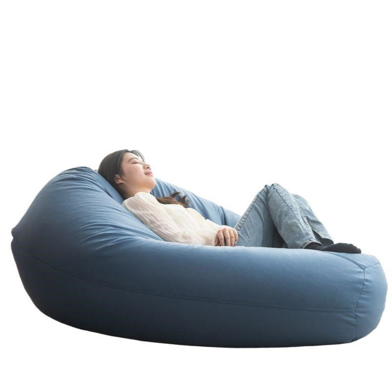 科技布懒人沙发豆袋超大号可躺可睡榻榻米阳台单人可拆洗人类狗窝