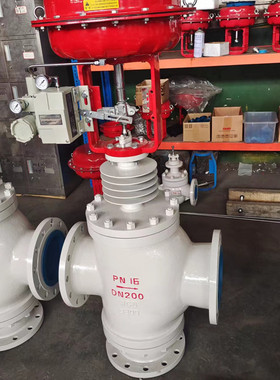 ZMAN-16C 薄膜调节阀 ZMAN 铸钢 CV3000双阀座气动套筒薄膜调节阀