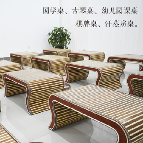 中式仿古国学课桌椅幼儿园