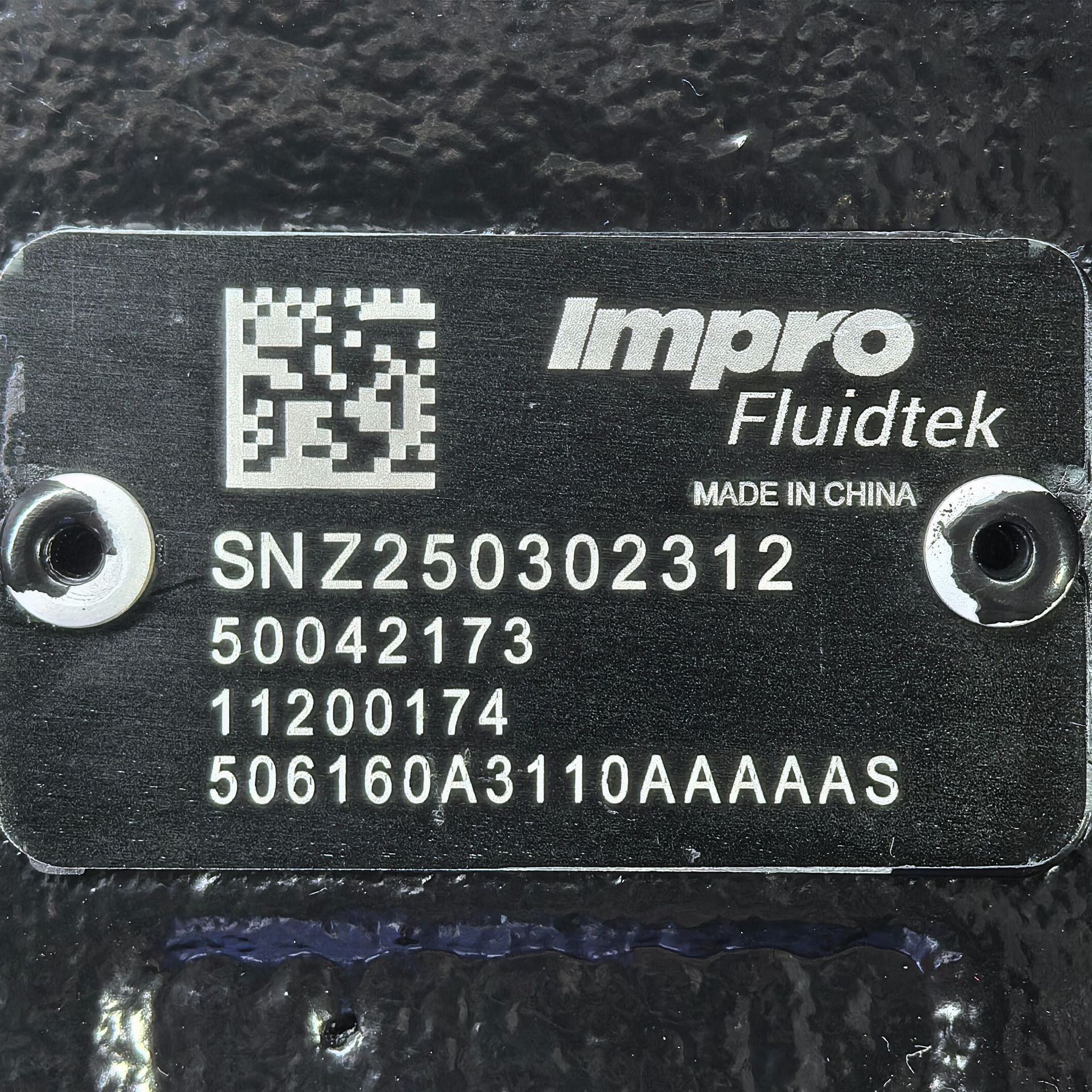 11200174  506160A3110AAAAAS # Impro Fluidtek，液压马达