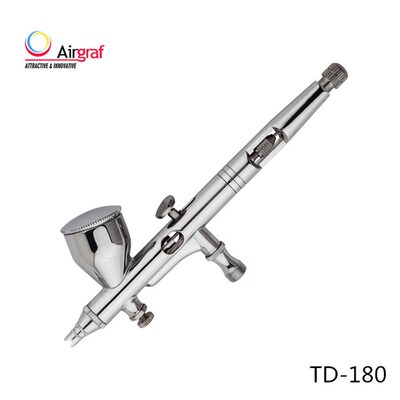 供外贸0.25mm口径9CC上壶带风量调节双动模型用喷笔 TD-180