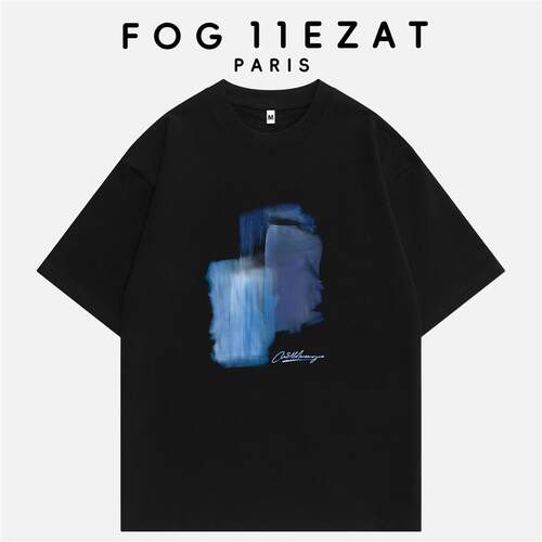 FOG 11EZAT联名潮牌2026年春夏新品短袖T恤落肩袖圆领上衣男女款
