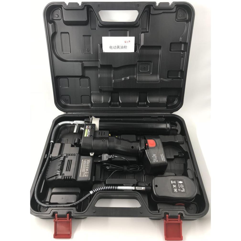 GRT直销带大容量锂电池LG2400数显高压款24v机械设备用电动黄油枪