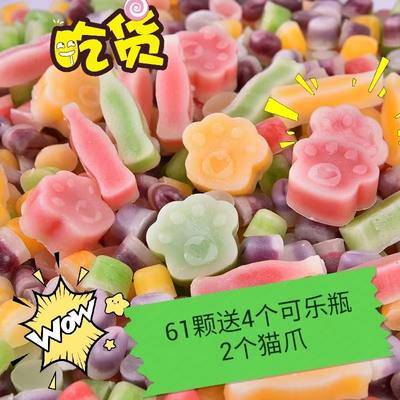 网红蜡瓶糖爆浆夹心食品级蜂蜡声控手工DIY糖果摆件可代发