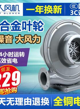 现货速发巨人有脚喷砂机带550W220V抽吹吸尘烟气离心式铝叶中