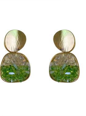 极速2023 Newh Arrival Simple Champagne Color Zircon Geometri