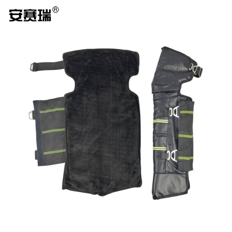 极速安赛瑞加长款冬季保暖护膝反z光防寒保暖护具秋冬户外PU加厚