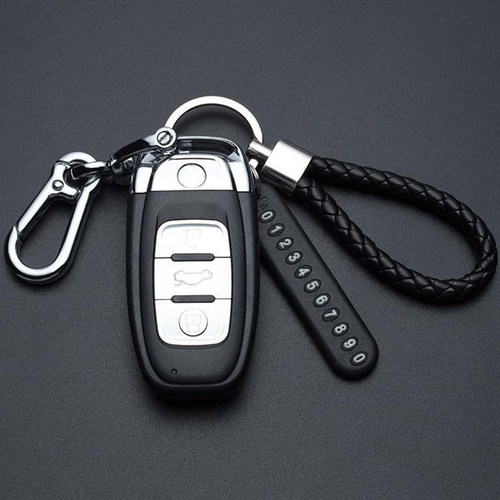 新品Anti-Lost Carm Key Pendant Split Rings Keychain Phone Nu