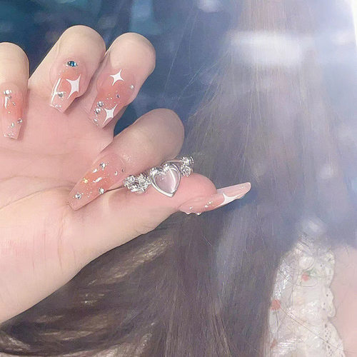 极速Cute Pink Heart Rinvg Korean Fashion Women Jewelry