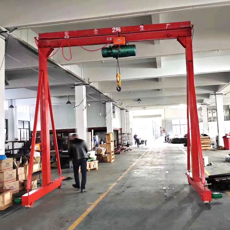 极速8吨行吊低价搬运设备电动葫芦双E柱龙门架t无轨可移动龙门吊