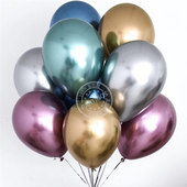 Shiny 10inch Metallic 极速10pcs Balloons Chrome Latex Met