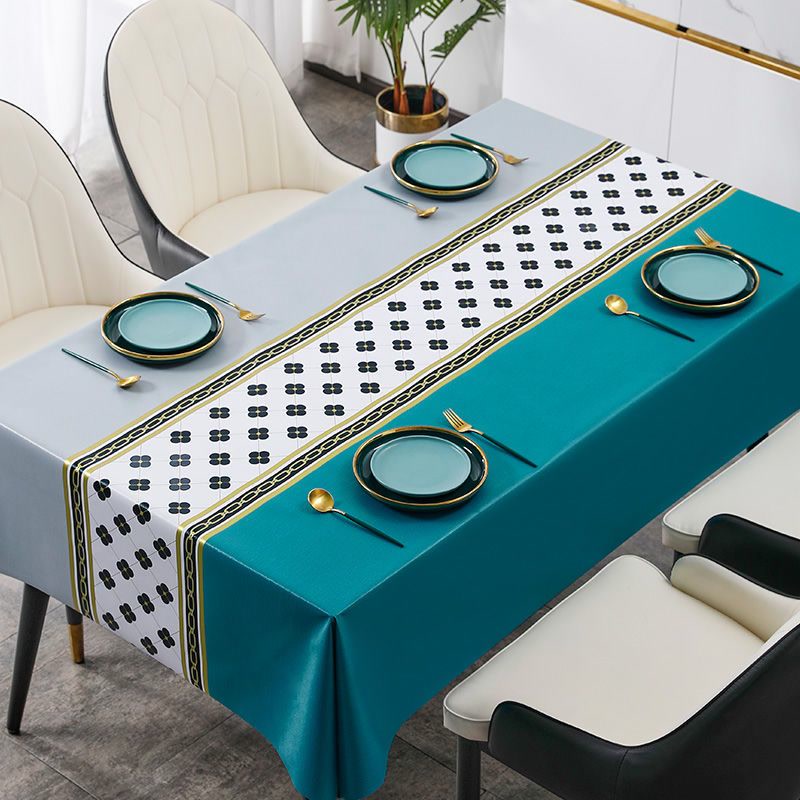 极速桌布防水防油免洗布艺书桌insC风北欧长方形餐桌布pvc茶几桌