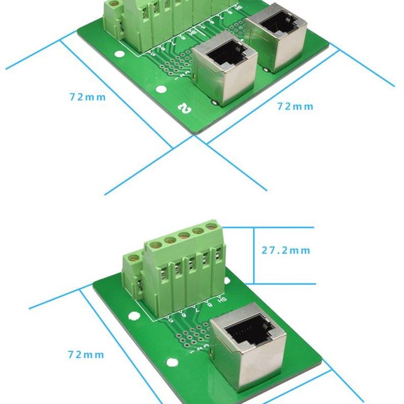 极速RJ45单双网口免焊端子台母头转接线转L接板配PCB模组架直脚口,电子元器件市场,连接器,淘宝优惠券,粉丝福利购,淘宝优惠卷