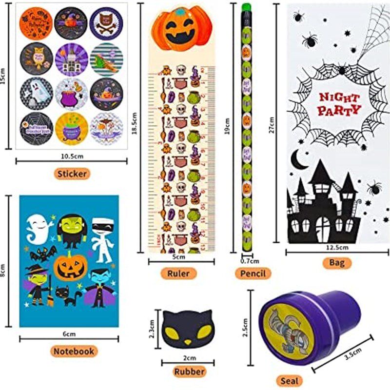 极速168 Pcs Hallomween Prizes Bulk School Party Favors for k