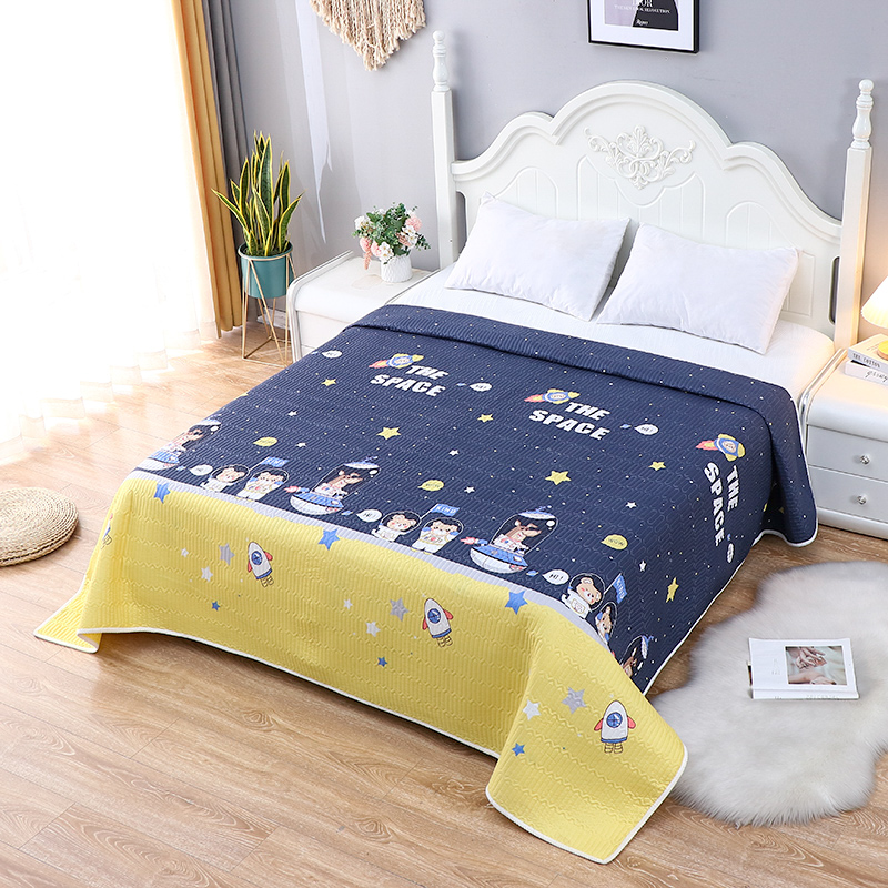 极速水洗棉榻榻米床盖q三件套四季通用夏季防滑加厚床单双人炕盖