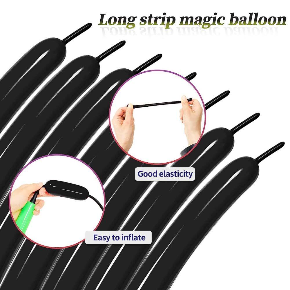 极速100pcs Clear 260 Balloons SBkinny Latex Balloons for Ani