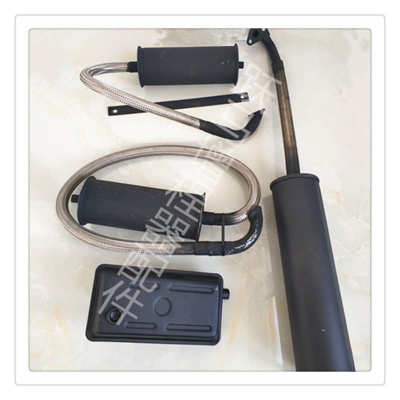 极速电动汽车四轮增程器发电机配件35千瓦加长软管X 排气管消音