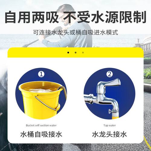 新品爆品1/4吋套筒扳手鱼A1家用高压G洗车机220v大功率可携式洗车