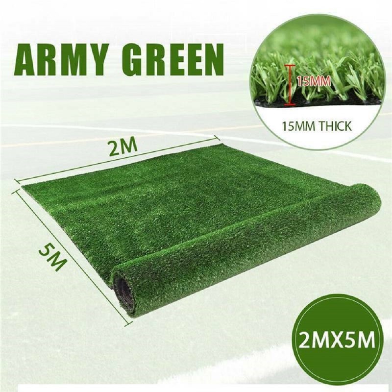 极速2x5m Artificial pSynthetic Turf Carpet Plastic Green Pla