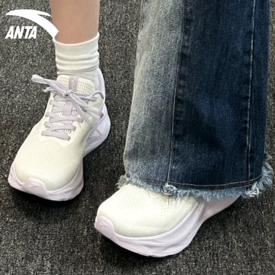 安踏跑鞋女减震运动休闲鞋