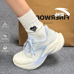 安踏毒刺6运动鞋女2025冬季羽毛球鞋缓震防滑体测初中学生跑步鞋