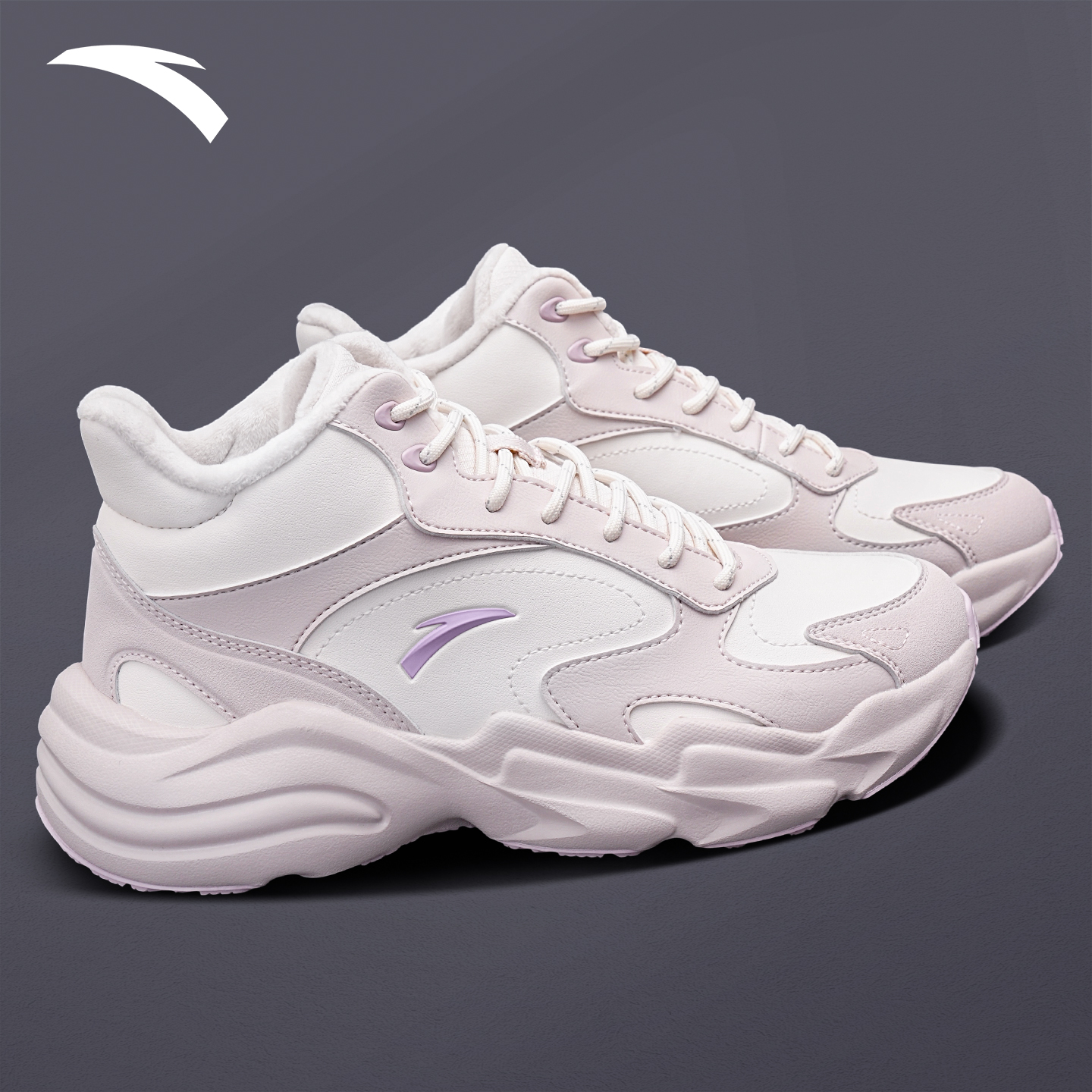 安踏行者加绒保暖冬季休闲鞋