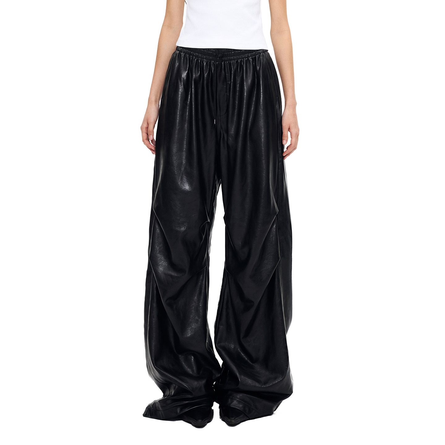 AKTK三角牌宽松皮裤,女装/女士精品,休闲裤,淘宝优惠券,粉丝福利购,淘宝优惠卷