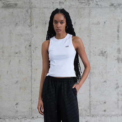 AKTK背心2024秋季新品小众设计感简约迷你锁扣修身无袖背心