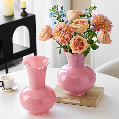 花瓶玻璃芬顿高级感ins风插花