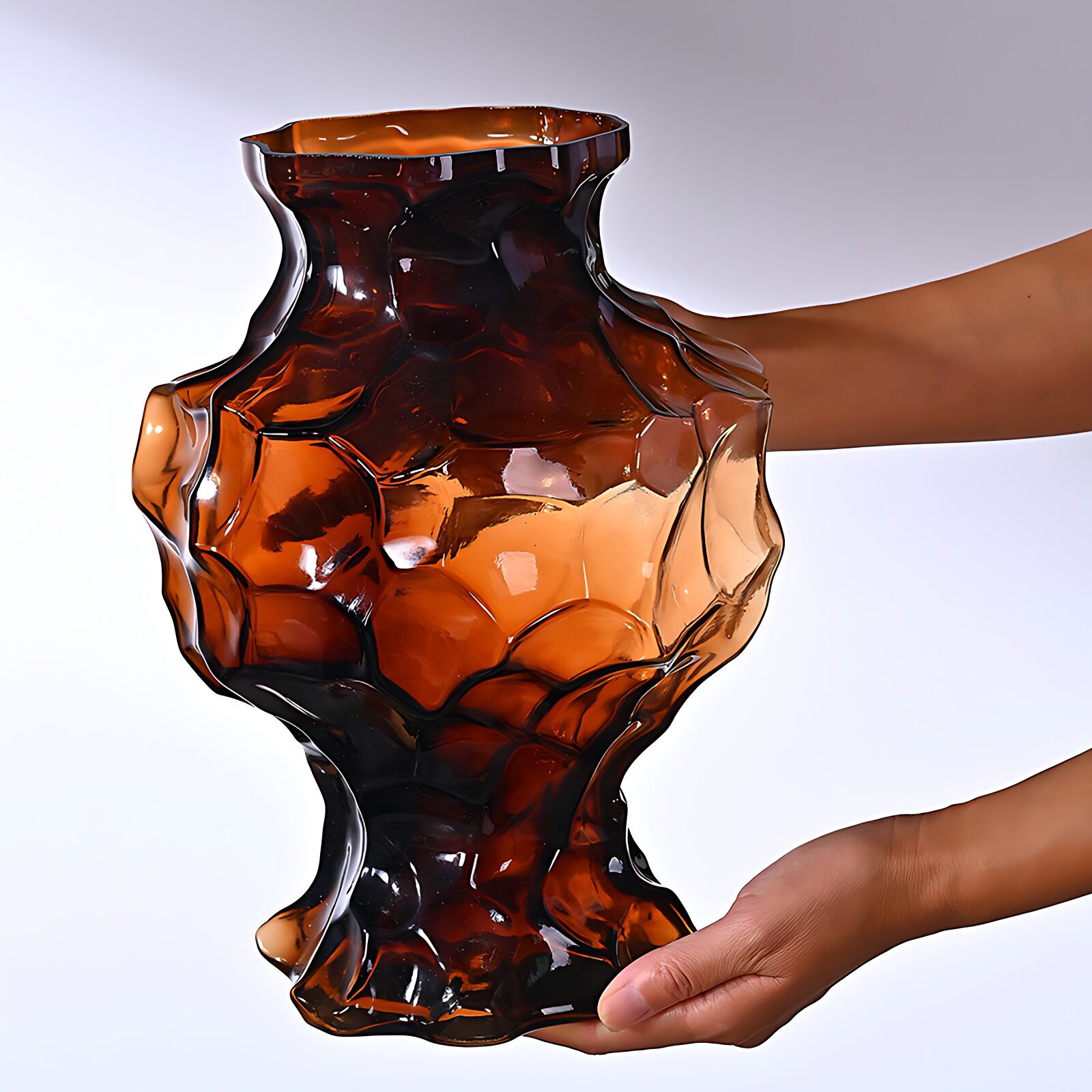 陨石玻璃花瓶创意客厅插花器