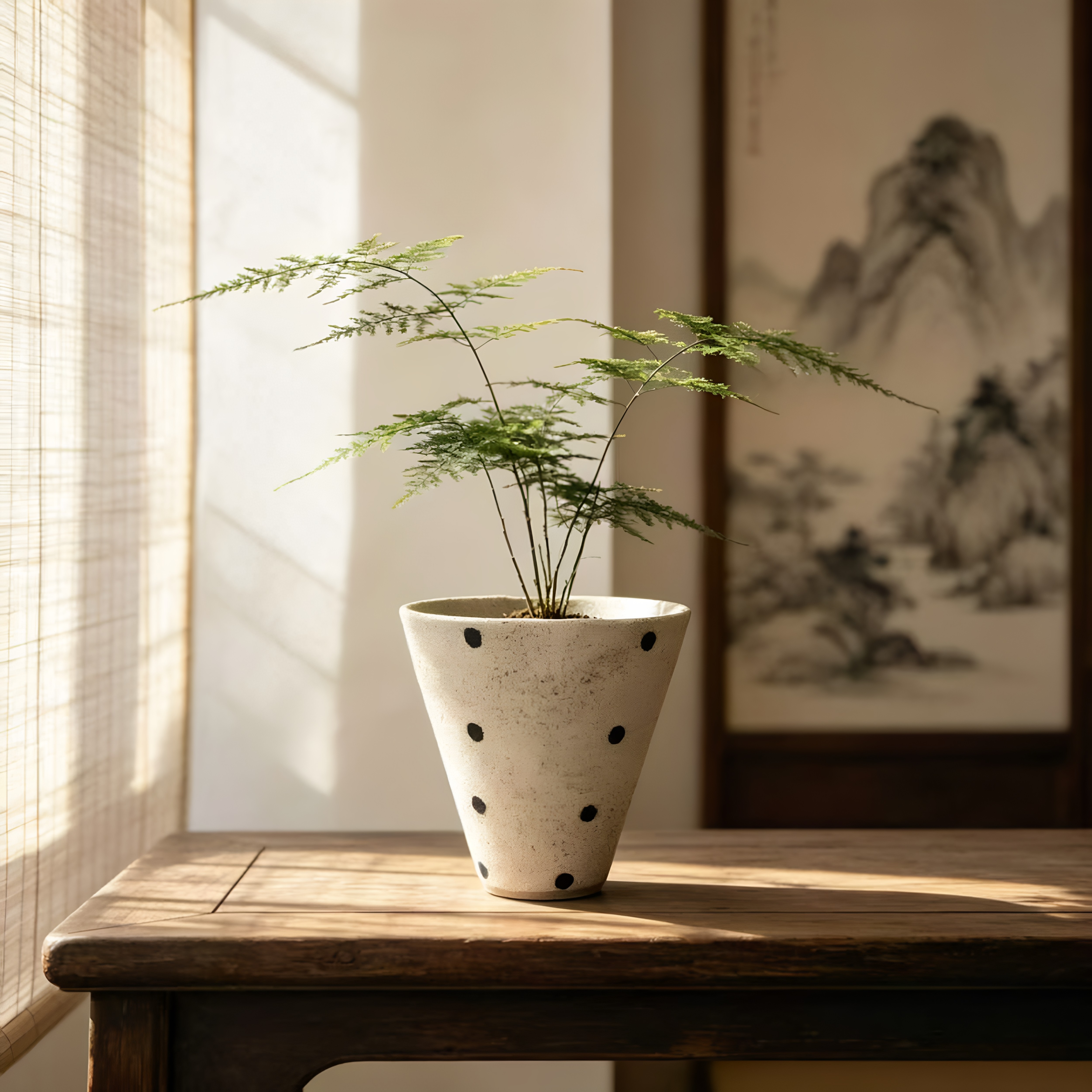 景德镇陶瓷花盆高颜值侘寂风