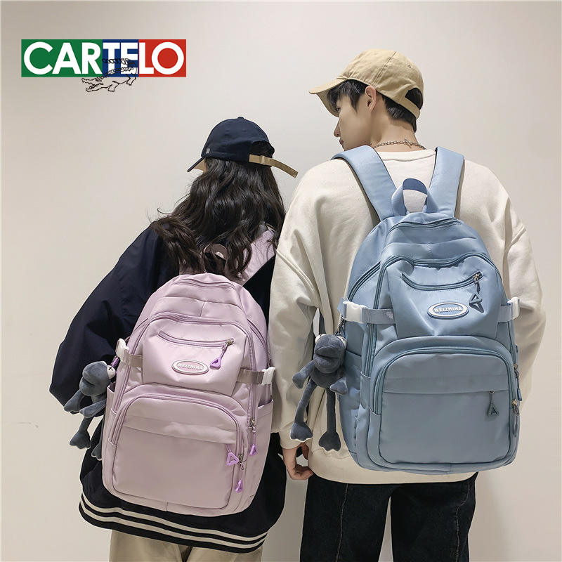 书包情侣新款日系ins学院风纯色