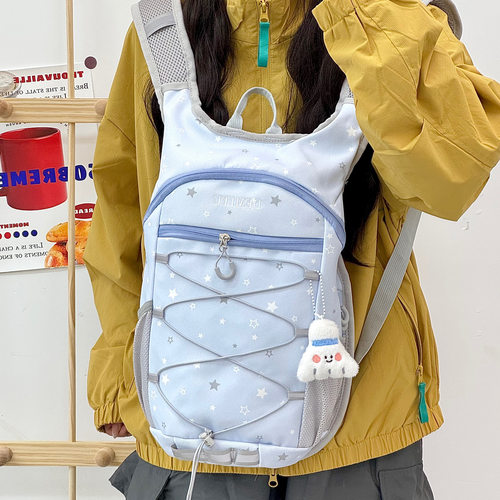 ins风浅色系小双肩包日系少女小