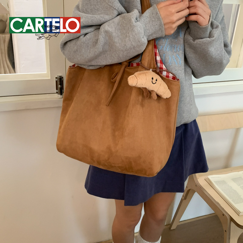 秋冬双面背复古单肩包女2025新款