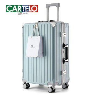 可充电铝框行李箱男24寸万向轮旅行箱女20大容量加厚密码锁皮箱28