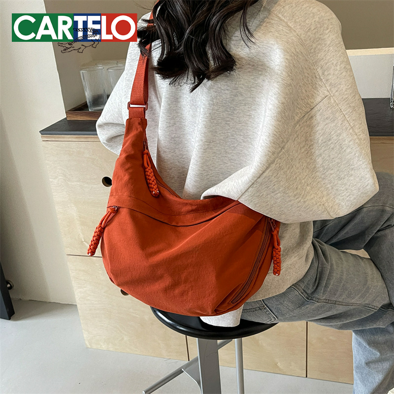 日系ins风休闲百搭帆布包斜挎包