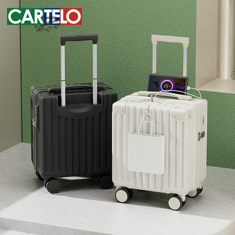 高铁航空行李箱女14寸登机箱拉杆