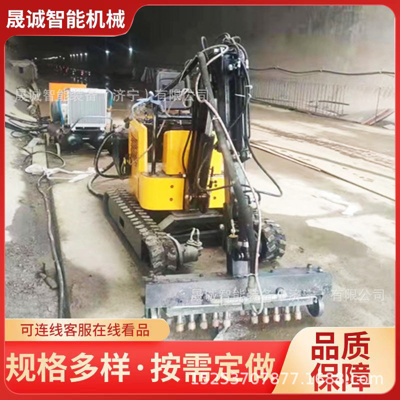 桥梁隧道弧面混凝土拉毛机机载式凿毛机矮边墙拉毛机