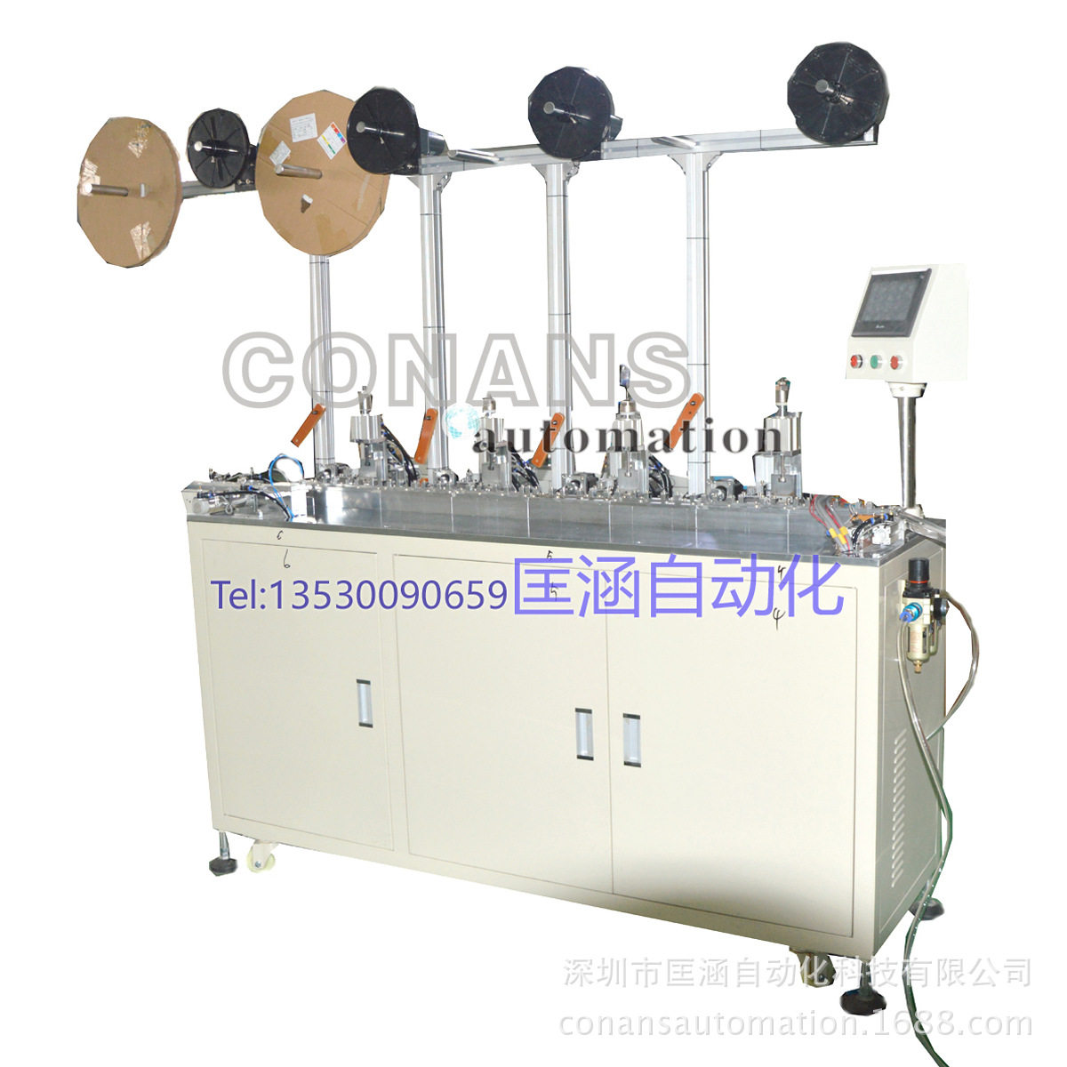 1.27排针排母连接器自动插针机自动贴板设备连接器自动机