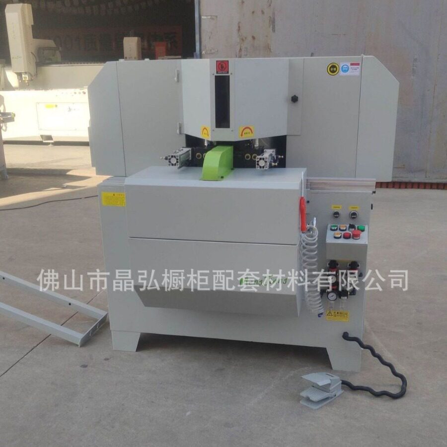 广东可切护角45度双头锯全铝家居极简玻璃门铝材切角机切铝机
